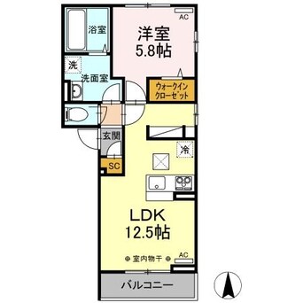 間取図 ロータスⅡ　B棟
