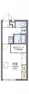 レオパレスエスペーロ・Ｉ 1Kの間取り