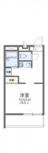 レオパレスサンメッセ 1Kの間取り