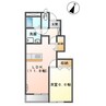 カーサ　フェリーチェ 1LDKの間取り