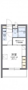 レオパレスラフィーネ 1Kの間取り