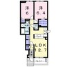 ボイスＢ 2LDKの間取り