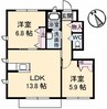 サンモール　C棟 2LDKの間取り