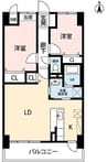 エスポワール辻III 2LDKの間取り
