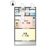 プランドール 1DKの間取り