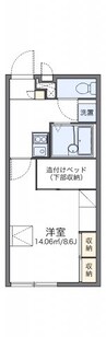レオパレス富士見 1Kの間取り