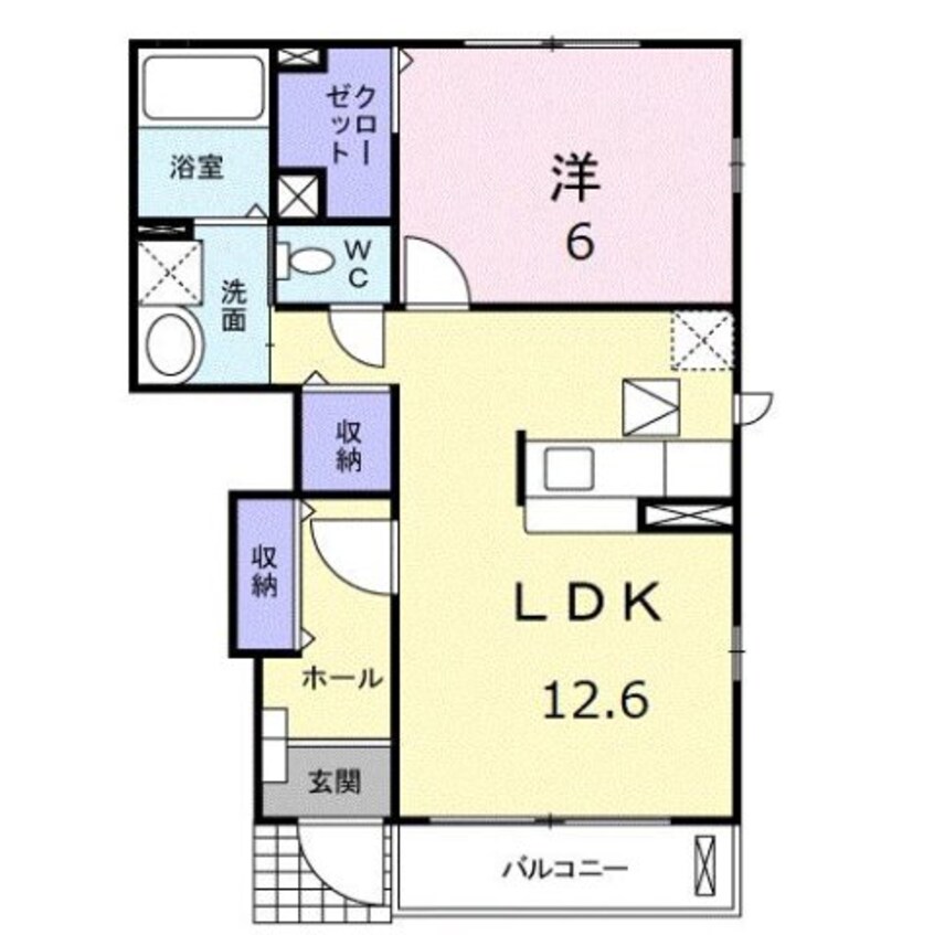 間取図 グラスランド　レジデンス　Ｈ