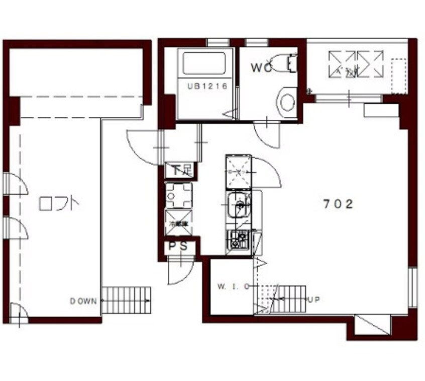 間取図 コリドールエスエフ