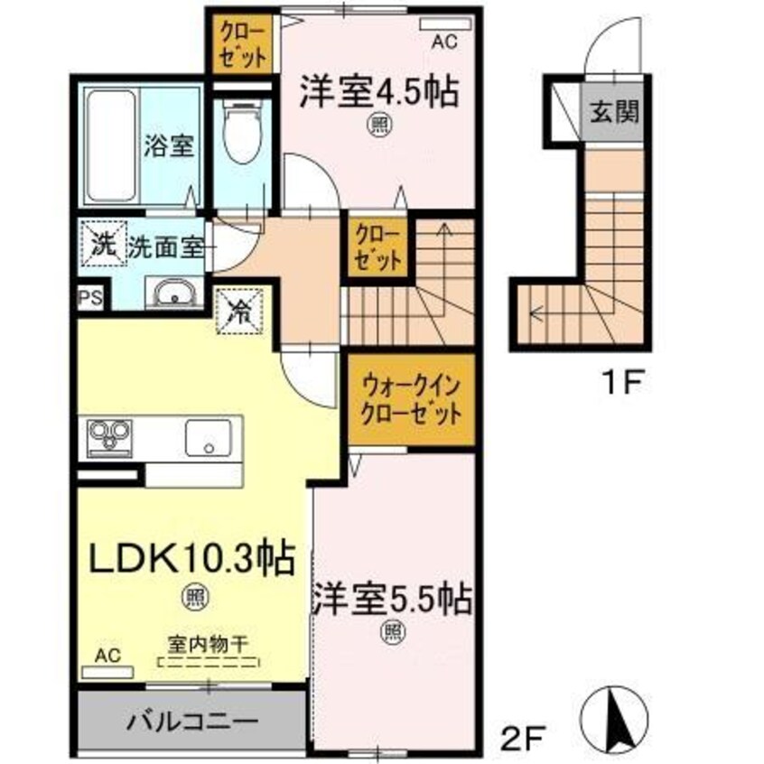 間取図 カーサ仏生山Ⅶ