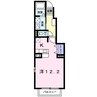 ロワール館 1Rの間取り
