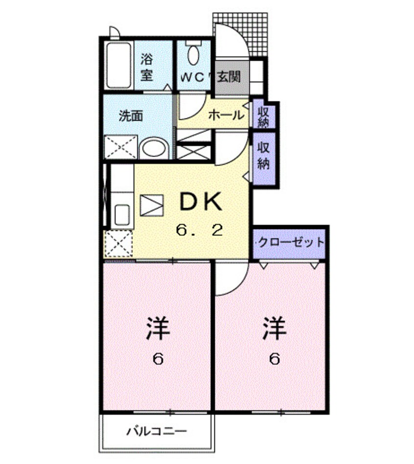間取図 グラスハイツ盛兼Ｂ