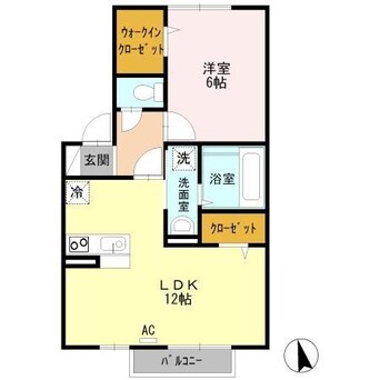 間取図 グランフェルティ　B棟