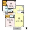 プランドール 2LDKの間取り