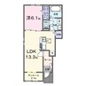 国分寺町国分アパートＥ 1LDKの間取り