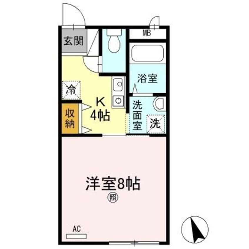 間取図 プリシェール高松　A