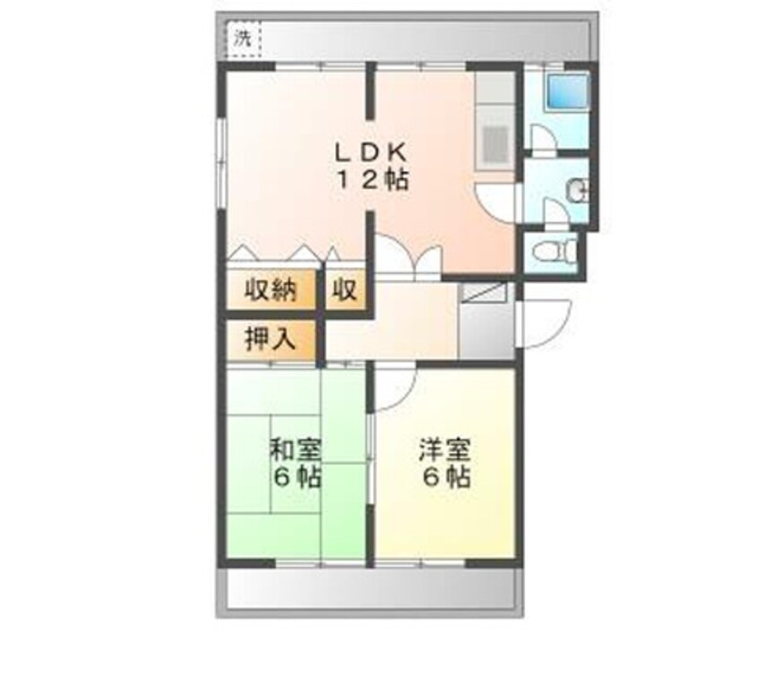 間取図 中筋マンション
