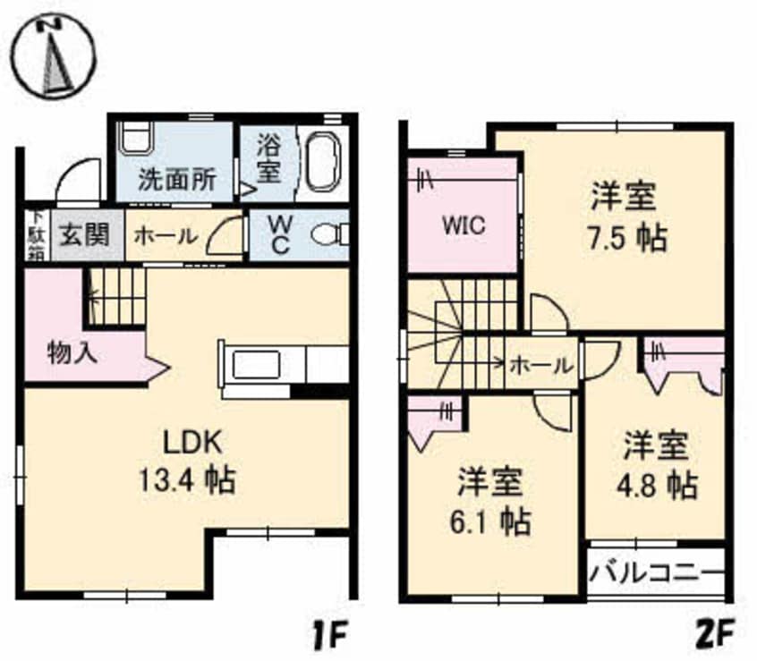 間取図 グランマスト林町 D棟