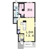 フィオーレ悠 1LDKの間取り