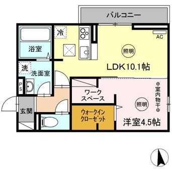 間取図 ユニヴェール　F棟