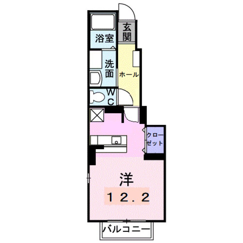 間取図 リヴァード・プレッソⅠ