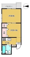 Lコート 2Kの間取り