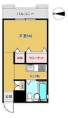 Lコート 1Kの間取り