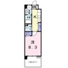 セントレア 1Kの間取り