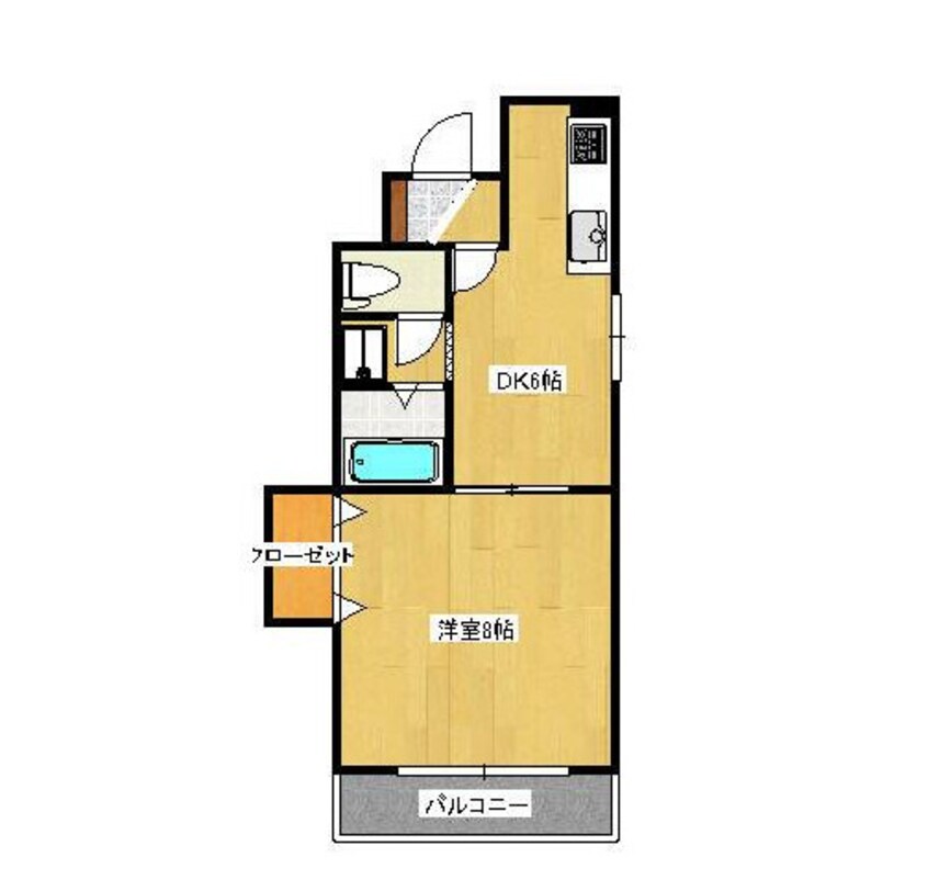 間取図 ベルエール八本松