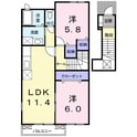 グレイス豊中　Ａの間取図