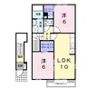 エテルノ　グランツⅡ 2LDKの間取り