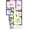 サンフラワーヒルズ 2LDKの間取り