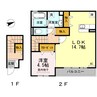ジラソーレf 1LDKの間取り