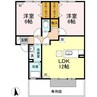 セジュール六条　A棟 2LDKの間取り