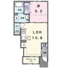 ウェルリッチ　丸亀 1LDKの間取り