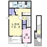 ベル　クレア 1LDKの間取り
