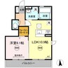 ルピナス　A棟 1LDKの間取り