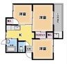 京都あすか 3Kの間取り