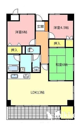 間取図 ルネコート太田