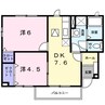 ラフレシールＡ 2DKの間取り
