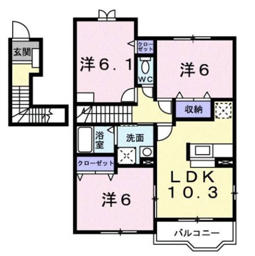 間取図 プリムローズガーデン