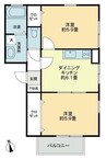 フォブールＤＭＣ・D 2DKの間取り