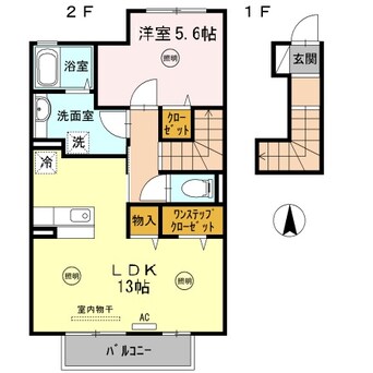 間取図 アムール林 B棟