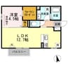 ラ・ルミエール A棟 1LDKの間取り