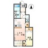 イニシオ　Ｂ 1LDKの間取り