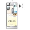 クレア 1Kの間取り