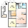ソラール 2LDKの間取り