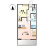 ファインパストラルⅡ 1LDKの間取り