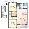 ソラール 2LDKの間取り