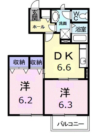 間取図 オーブリー松ノ内