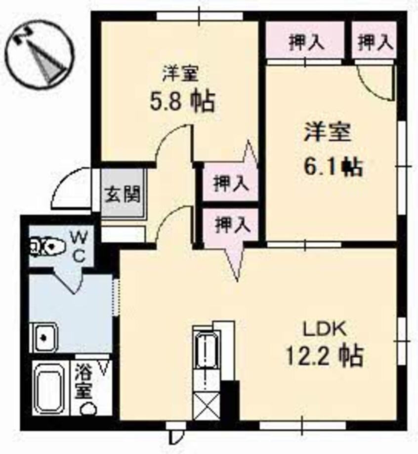 間取図 コートMT  H館